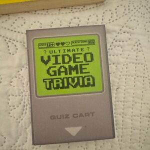 Ultimate Video Game Trivia Quiz Cart - Green & Gray
